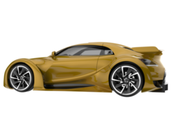 voiture de sport isolée sur fond transparent. rendu 3d - illustration png