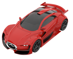 Sport car isolated on transparent background. 3d rendering - illustration png