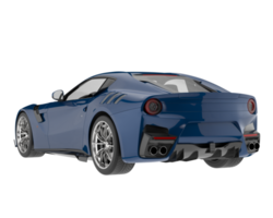 Sport car isolated on transparent background. 3d rendering - illustration png