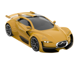 Sport car isolated on transparent background. 3d rendering - illustration png