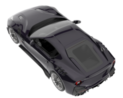 voiture de sport isolée sur fond transparent. rendu 3d - illustration png