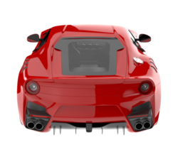 Sport car isolated on transparent background. 3d rendering - illustration png