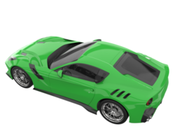Sport car isolated on transparent background. 3d rendering - illustration png