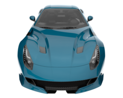 Sport car isolated on transparent background. 3d rendering - illustration png