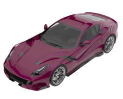 voiture de sport isolée sur fond transparent. rendu 3d - illustration png