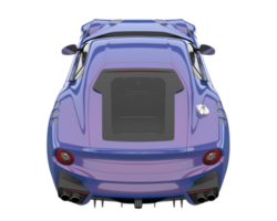 Sport car isolated on transparent background. 3d rendering - illustration png