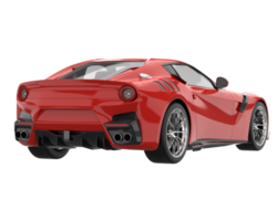 Sport car isolated on transparent background. 3d rendering - illustration png