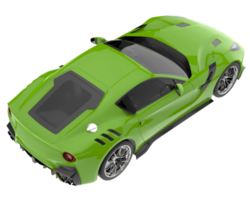 carro esporte isolado em fundo transparente. renderização 3D - ilustração png