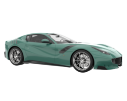 voiture de sport isolée sur fond transparent. rendu 3d - illustration png