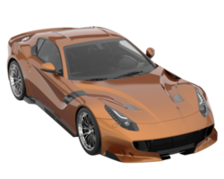 Sport car isolated on transparent background. 3d rendering - illustration png