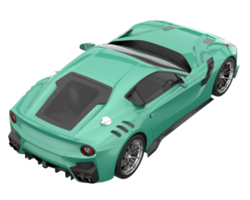 Sport car isolated on transparent background. 3d rendering - illustration png