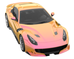 carro esporte isolado em fundo transparente. renderização 3D - ilustração png