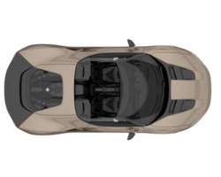 voiture de sport isolée sur fond transparent. rendu 3d - illustration png