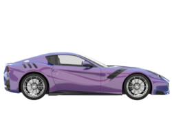 voiture de sport isolée sur fond transparent. rendu 3d - illustration png