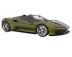 Sport car isolated on transparent background. 3d rendering - illustration png