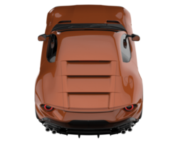 Sport car isolated on transparent background. 3d rendering - illustration png