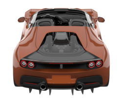 voiture de sport isolée sur fond transparent. rendu 3d - illustration png