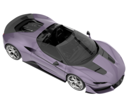 voiture de sport isolée sur fond transparent. rendu 3d - illustration png