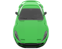 Sport car isolated on transparent background. 3d rendering - illustration png