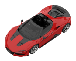 Sport car isolated on transparent background. 3d rendering - illustration png