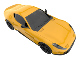 Sport car isolated on transparent background. 3d rendering - illustration png