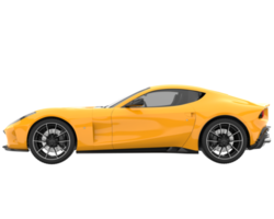 Sport car isolated on transparent background. 3d rendering - illustration png