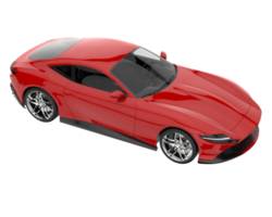 Sport car isolated on transparent background. 3d rendering - illustration png