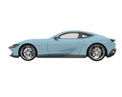 Sport car isolated on transparent background. 3d rendering - illustration png