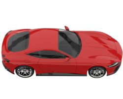 Sport car isolated on transparent background. 3d rendering - illustration png