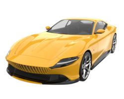 Sport car isolated on transparent background. 3d rendering - illustration png