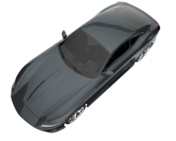 voiture de sport isolée sur fond transparent. rendu 3d - illustration png