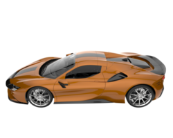 Sport car isolated on transparent background. 3d rendering - illustration png