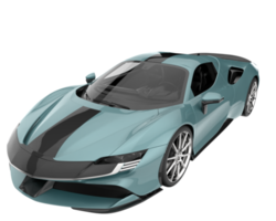 voiture de sport isolée sur fond transparent. rendu 3d - illustration png