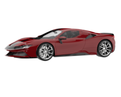 voiture de sport isolée sur fond transparent. rendu 3d - illustration png