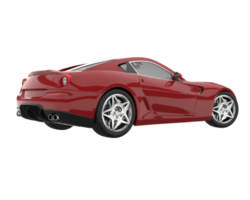 coche deportivo aislado sobre fondo transparente. Representación 3d - ilustración png