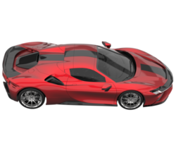 voiture de sport isolée sur fond transparent. rendu 3d - illustration png