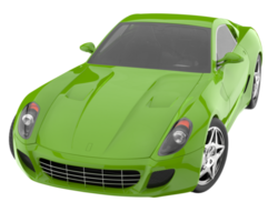 Sport car isolated on transparent background. 3d rendering - illustration png