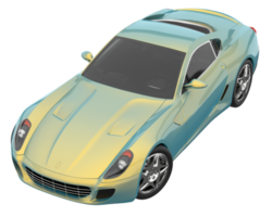 Sport car isolated on transparent background. 3d rendering - illustration png