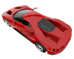 Sport car isolated on transparent background. 3d rendering - illustration png
