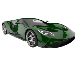 voiture de sport isolée sur fond transparent. rendu 3d - illustration png