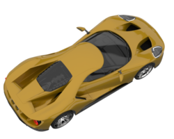 Sport car isolated on transparent background. 3d rendering - illustration png