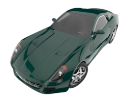 carro esporte isolado em fundo transparente. renderização 3D - ilustração png