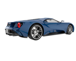 Sport car isolated on transparent background. 3d rendering - illustration png