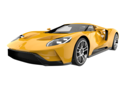 voiture de sport isolée sur fond transparent. rendu 3d - illustration png