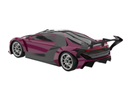 voiture de sport isolée sur fond transparent. rendu 3d - illustration png