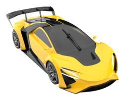 Sport car isolated on transparent background. 3d rendering - illustration png