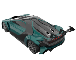 voiture de sport isolée sur fond transparent. rendu 3d - illustration png