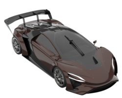 voiture de sport isolée sur fond transparent. rendu 3d - illustration png