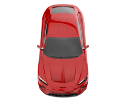 voiture de sport isolée sur fond transparent. rendu 3d - illustration png