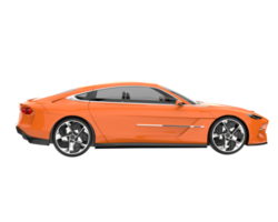 Sport car isolated on transparent background. 3d rendering - illustration png